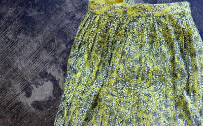 WHO WHAT WEAR Flower Pleated Lace Skirt