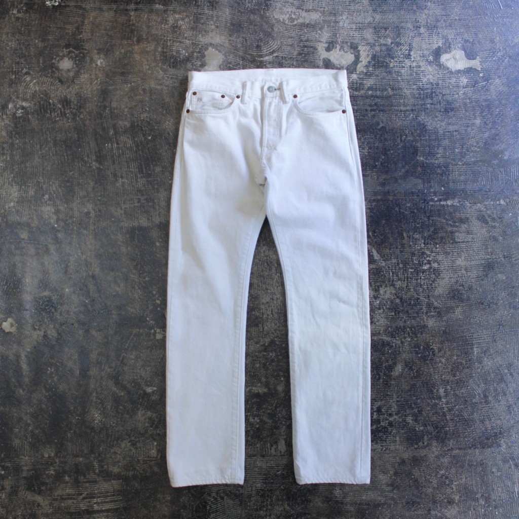 RRL Slim Fit Selvedge White Denim