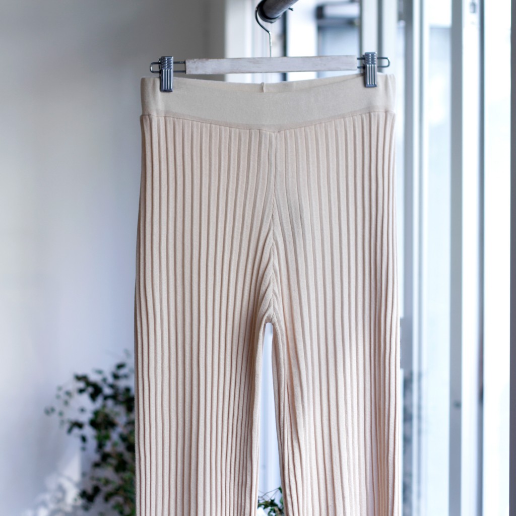 Pleated Rib Pants