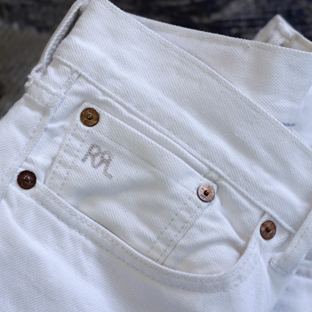 RRL Slim Fit Selvedge White Denim