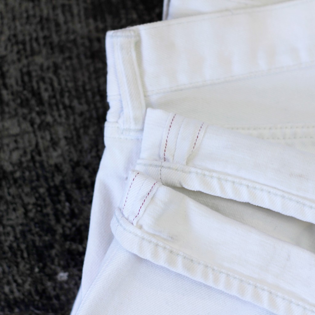 RRL Slim Fit Selvedge White Denim