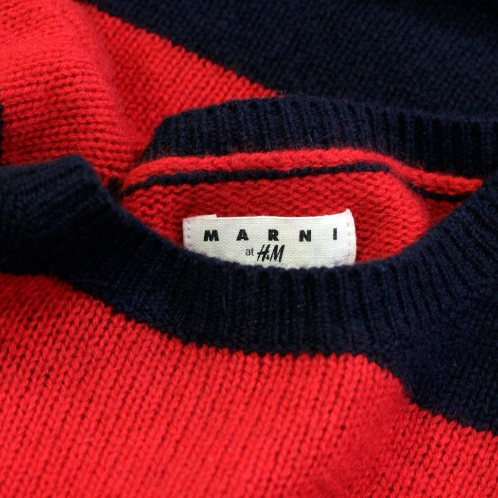 MARNI at H&M S/S Multicolor Border Cashmere Knit