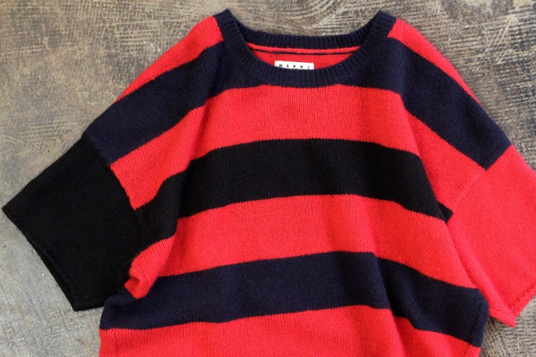 MARNI at H&M S/S Multicolor Border Cashmere Top