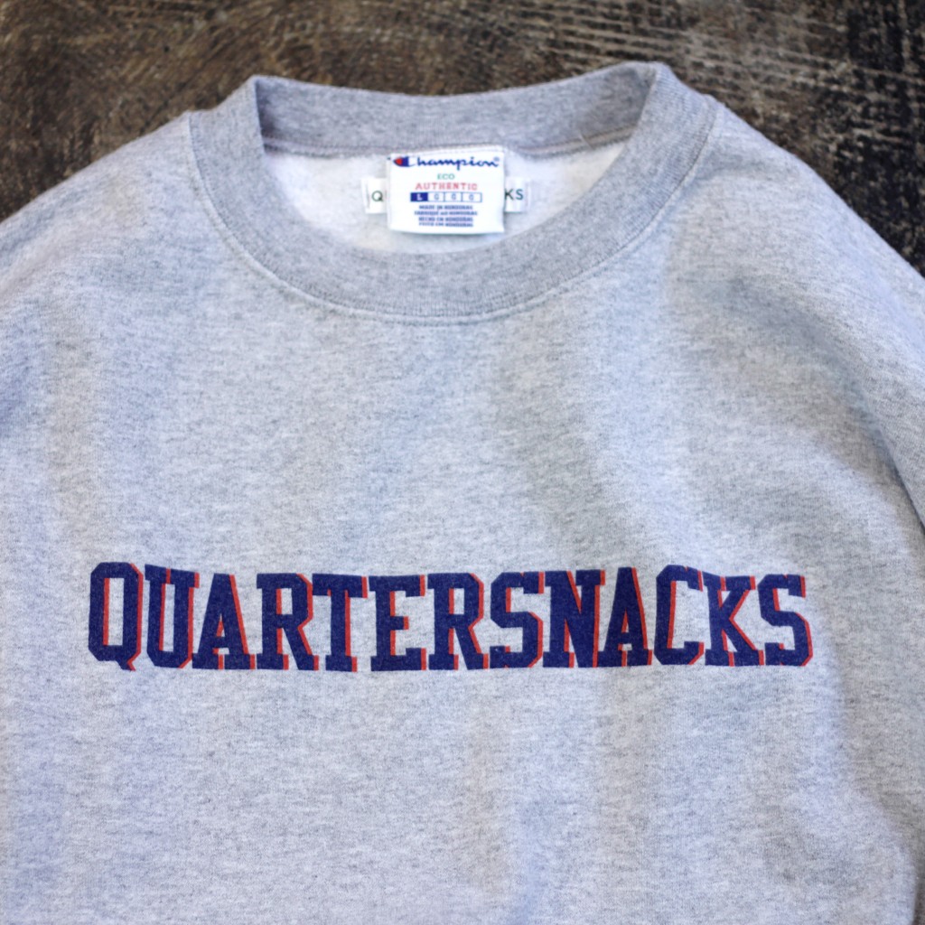 QUARTER SNACKS Double Color Logo Sweat