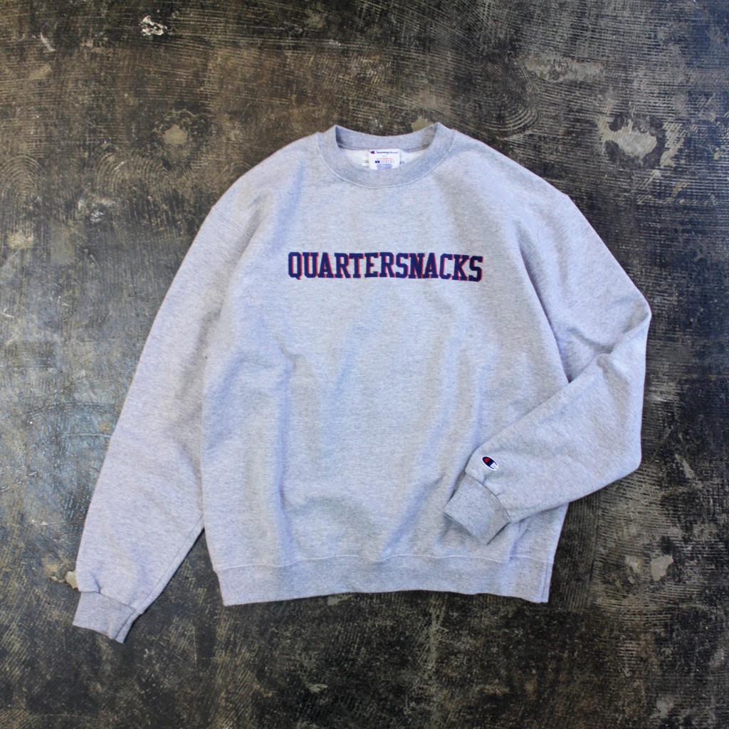 QUARTER SNACKS Double Color Logo Sweat