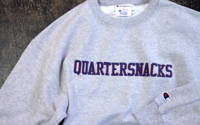 QUARTERSNACKS Double Color Logo Sweat