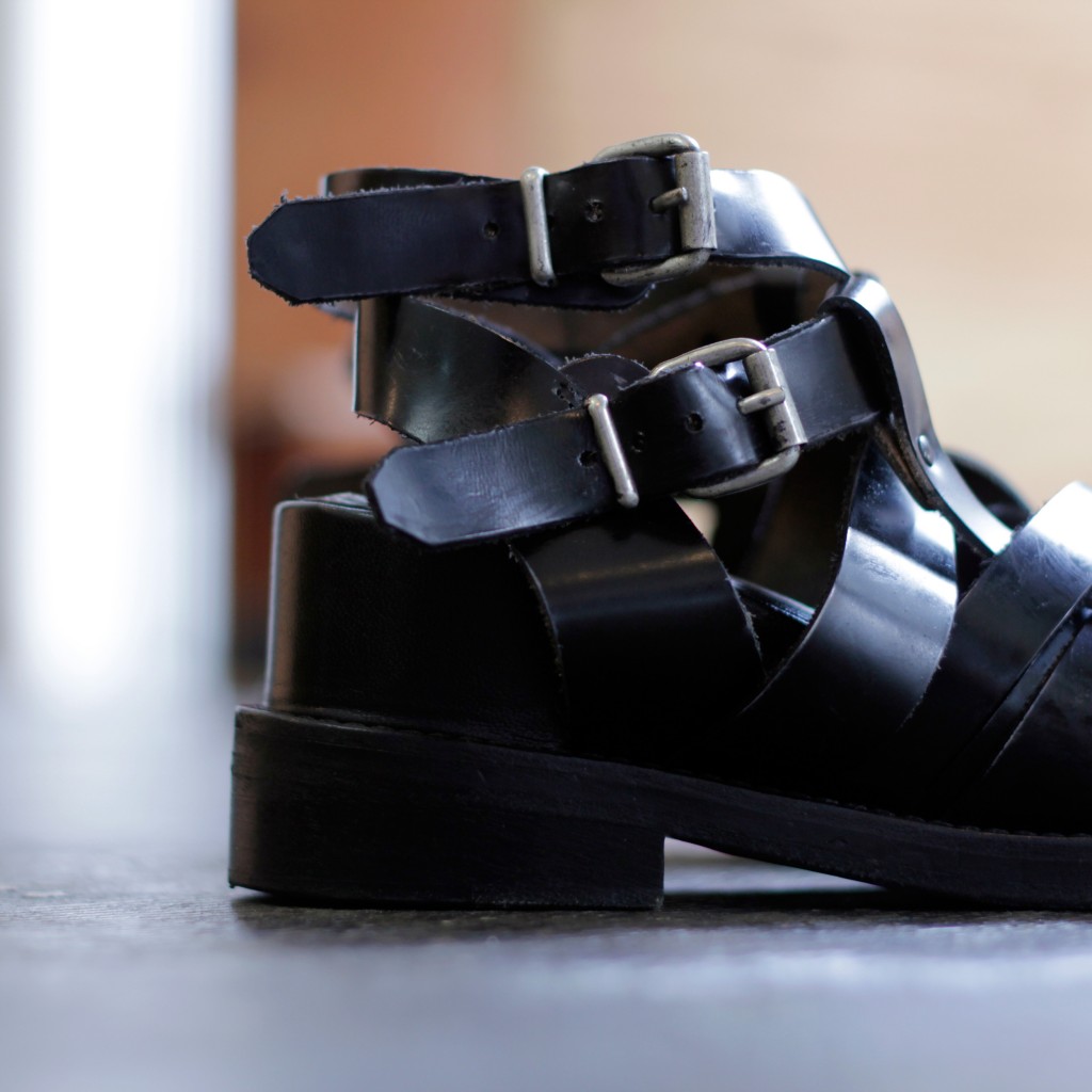 Acne Studios Belted Leather Sandal
