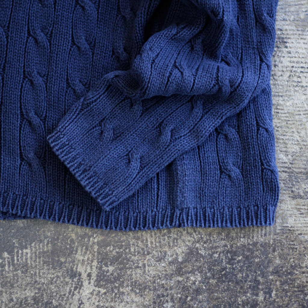 POLO by Ralph Lauren 90's Roll-Neck Cotton Cable Knit