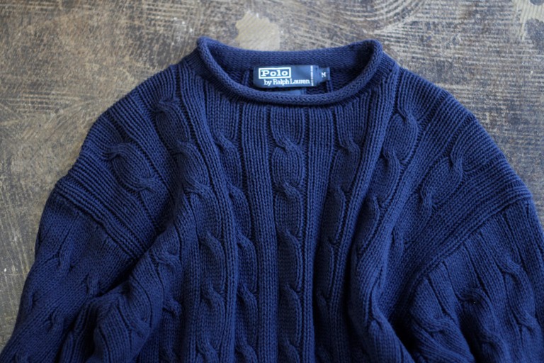 POLO by Ralph Lauren 90’s Roll-Neck Cotton Cable Knit