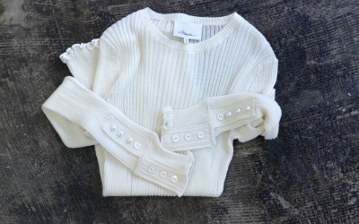 3.1 phillip lim Pearl Button Rib Top