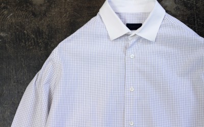 LANVIN Graph Check Cleric Shirt