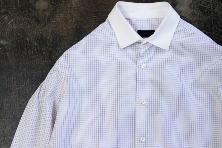 LANVIN Graph Check Cleric Shirt