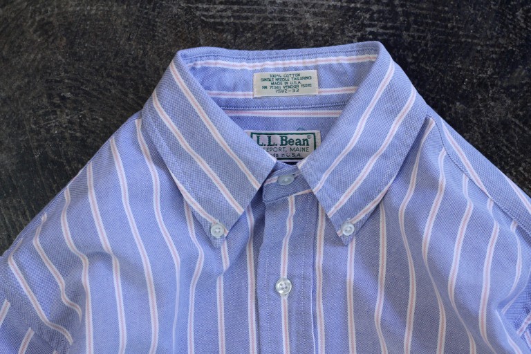 L.L.Bean 80’s~ OX B.D Stripe Shirts “Made in U.S.A”