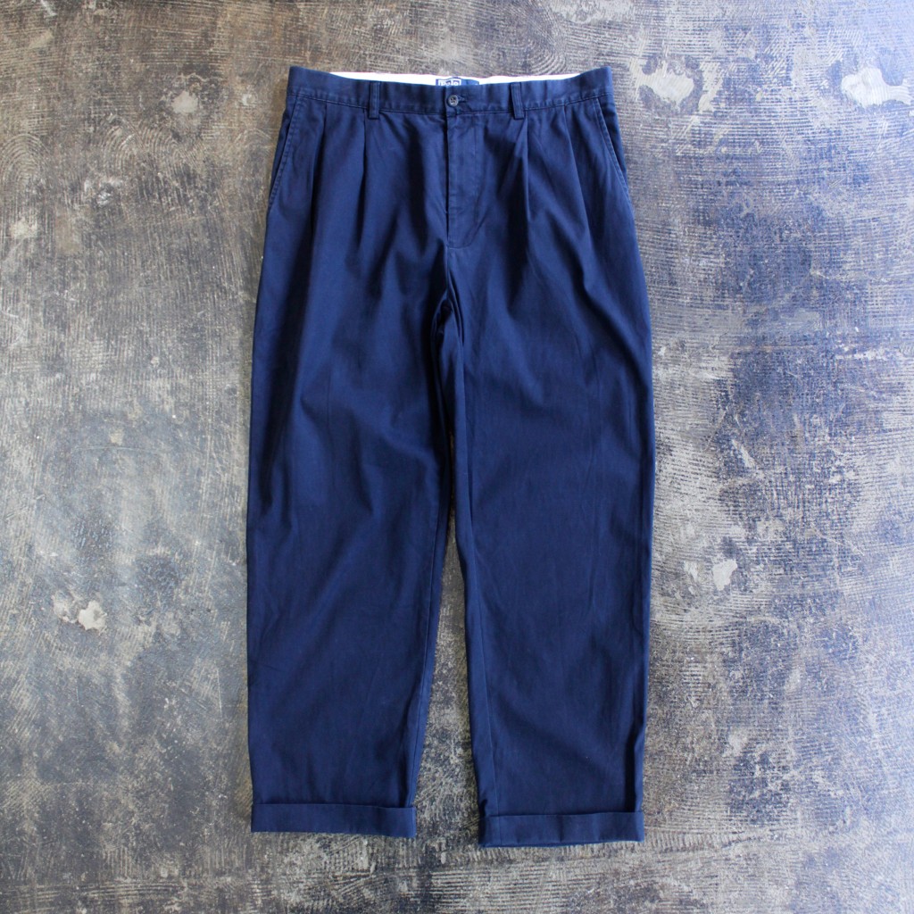 POLO by Ralph Lauren Back Logo Tuck Cotton Pants 