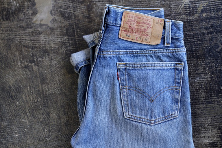 Levi’s 501 Vintage Blue Denim ‘Made in U.S.A’