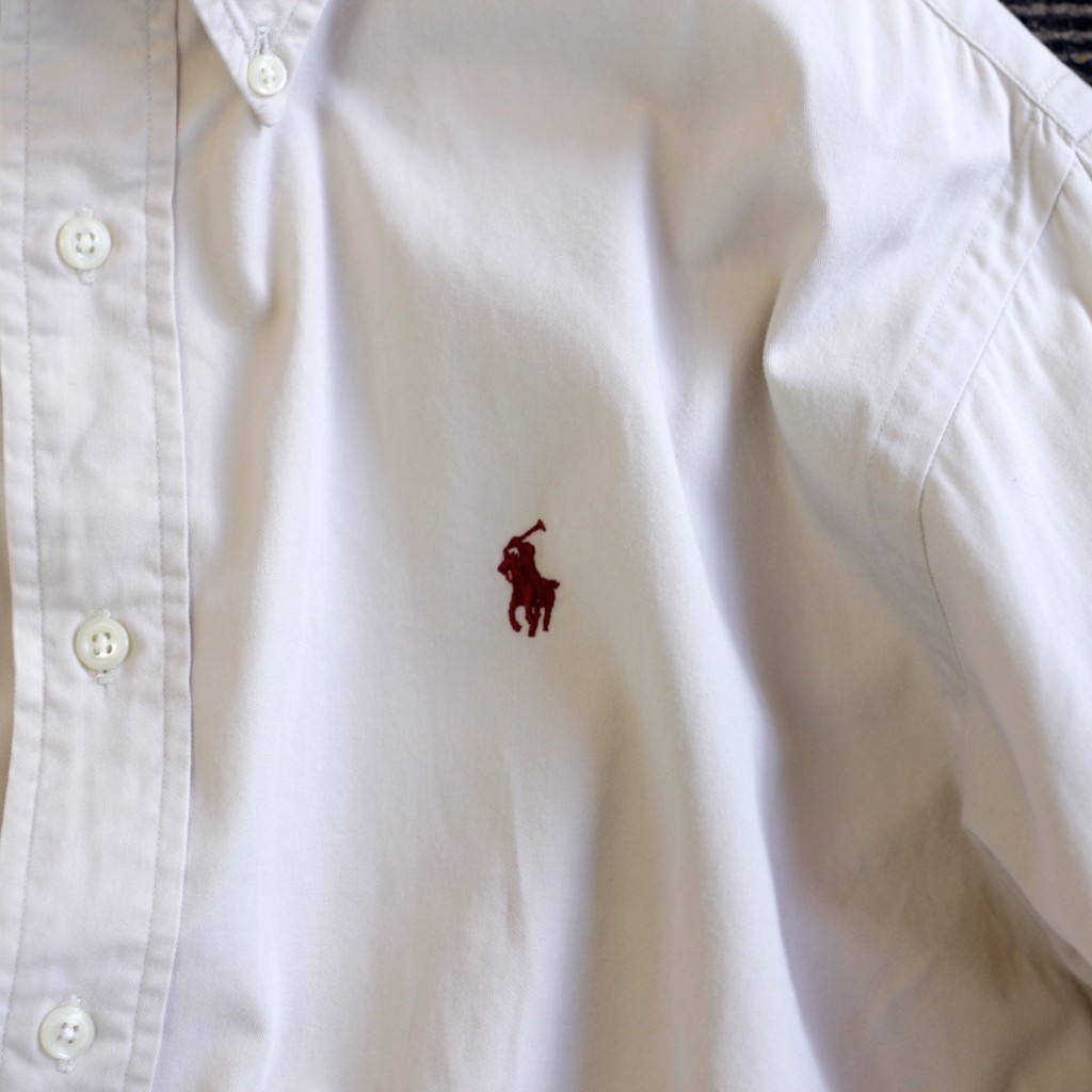 POLO COUNTRY 90's Embroidery Logo Cotton Shirt