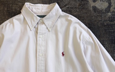 POLO COUNTRY 90’s Embroidery Logo Cotton Shirt