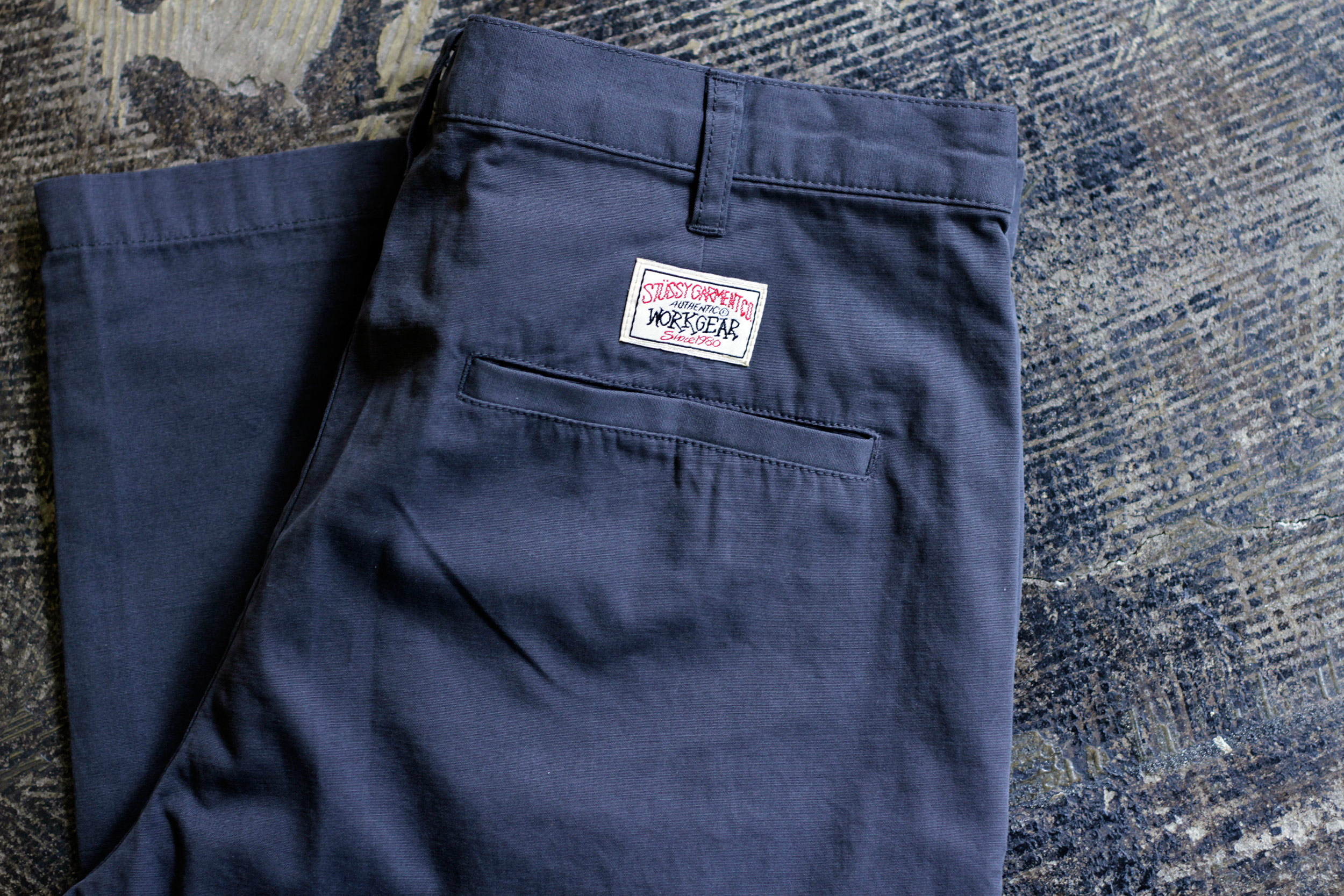 STUSSY WORK GEAR / "Dead Stock" Cotton Work Pants   NICE des