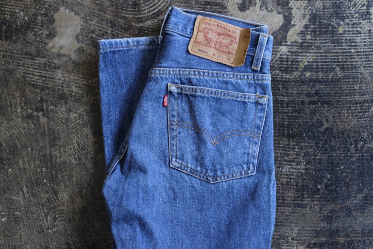 Levi’s 501 Vintage Blue Denim ‘Made in U.S.A’