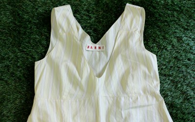 MARNI Stripe Sleeveless Top