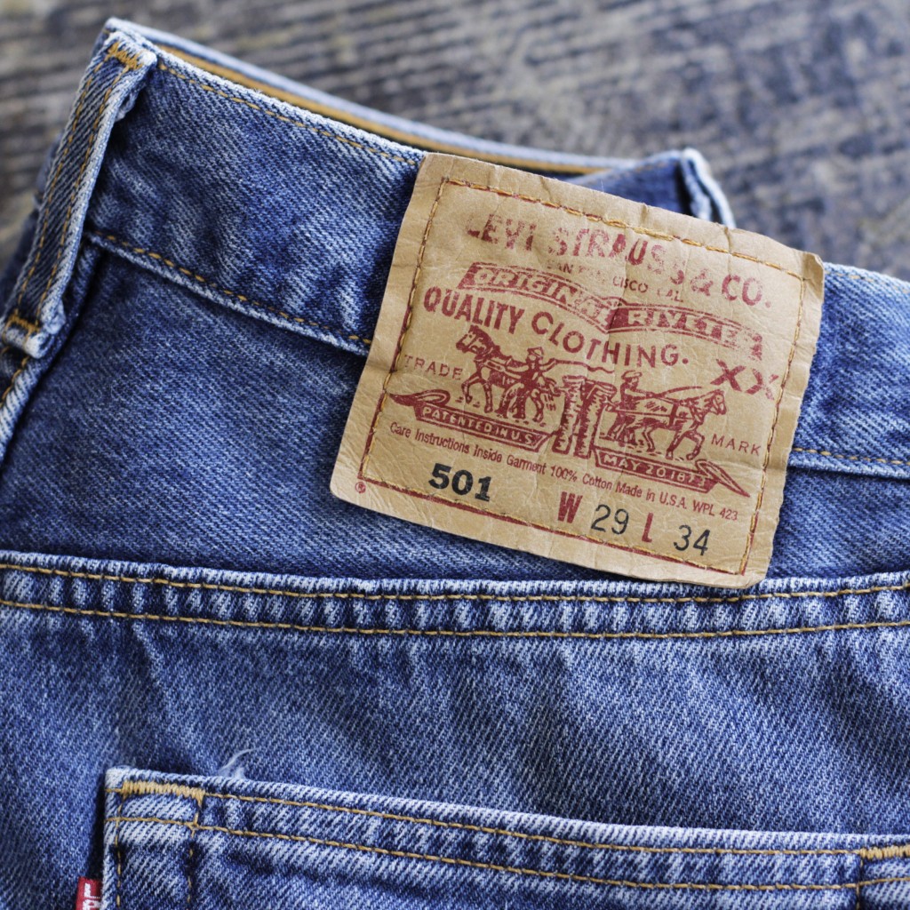 Levi’s 501 Vintage Blue Denim ‘Made in U.S.A’