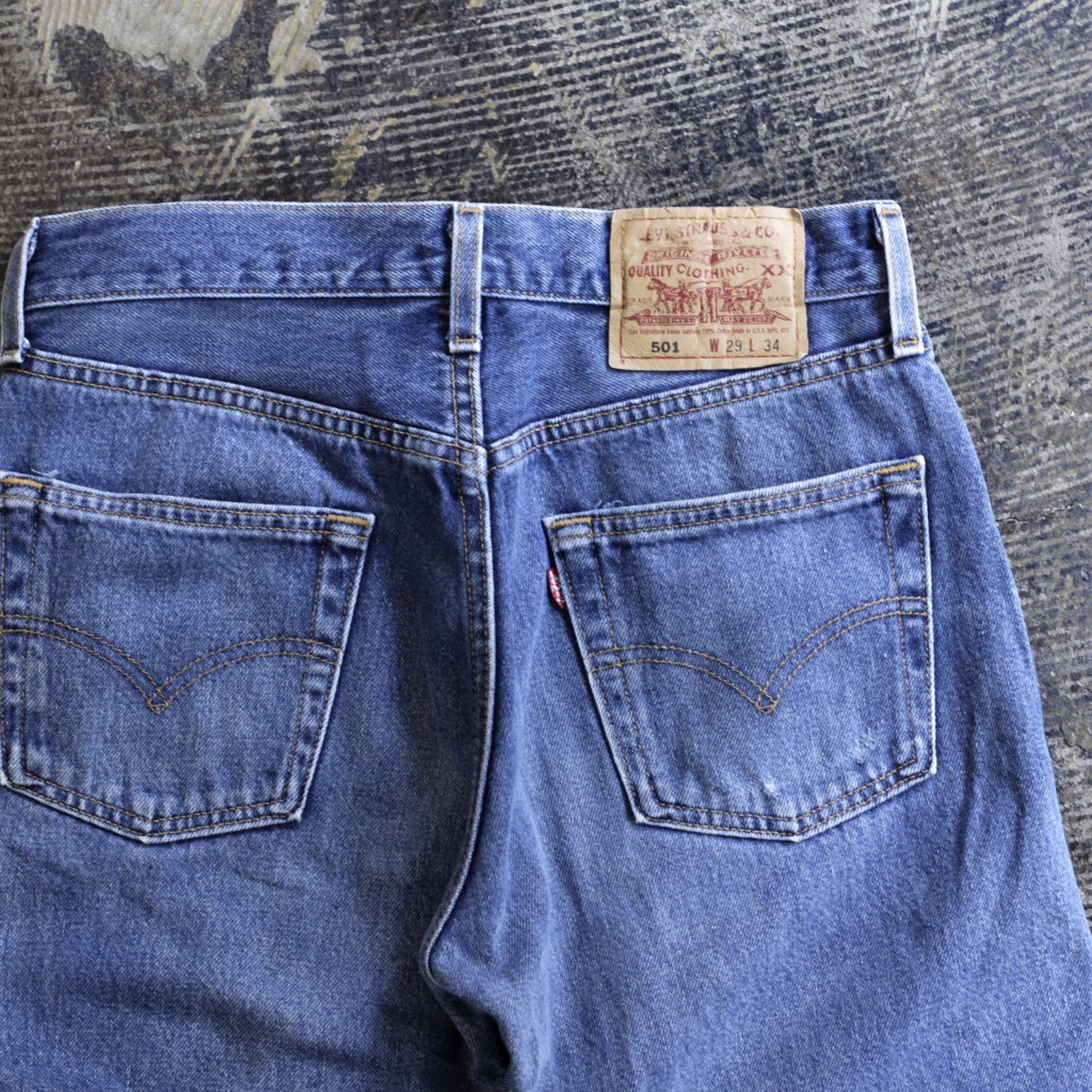 Levi’s 501 Vintage Blue Denim ‘Made in U.S.A’