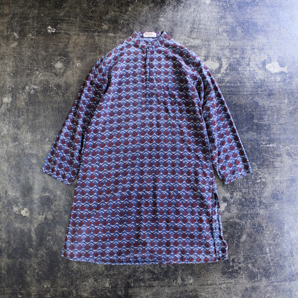 Vintage Stand Collar Shirts One Piece