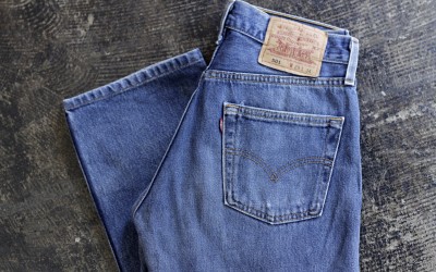 Levi’s 501 Vintage Blue Denim ‘Made in U.S.A’
