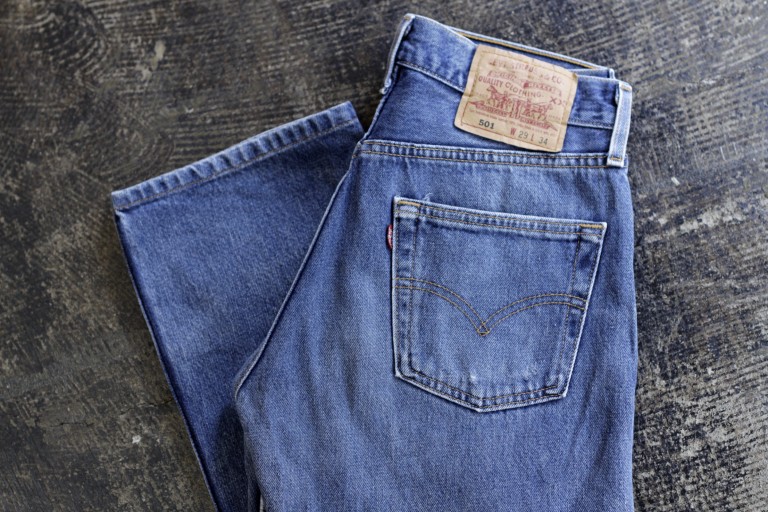 Levi’s 501 Vintage Blue Denim ‘Made in U.S.A’