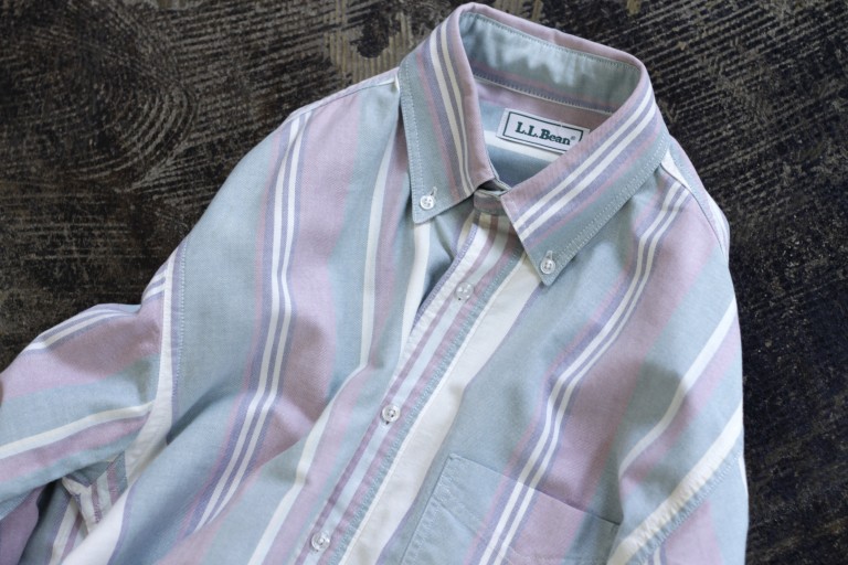 L.L.Bean 90’s OX B.D Stripe Shirts “Made in U.S.A”