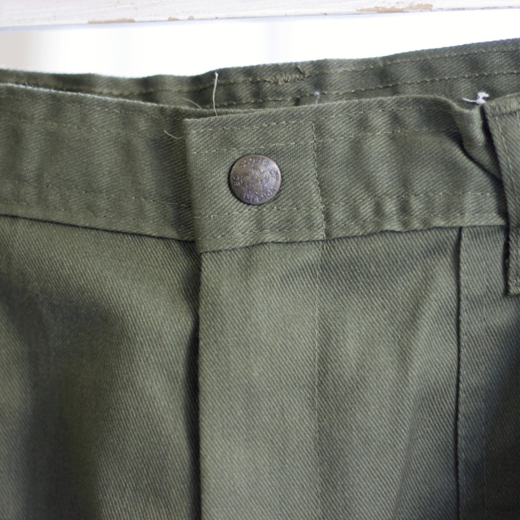 Vintage Military Boy Scout Bush Pants