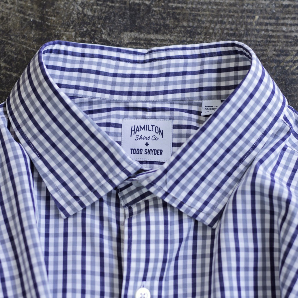 TODD SNYDER × HAMILTON L/S Check Shirt "Made in U.S.A"