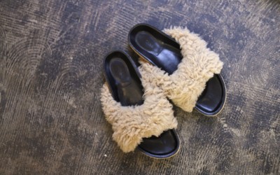 Chloe Flat Fur Shoes