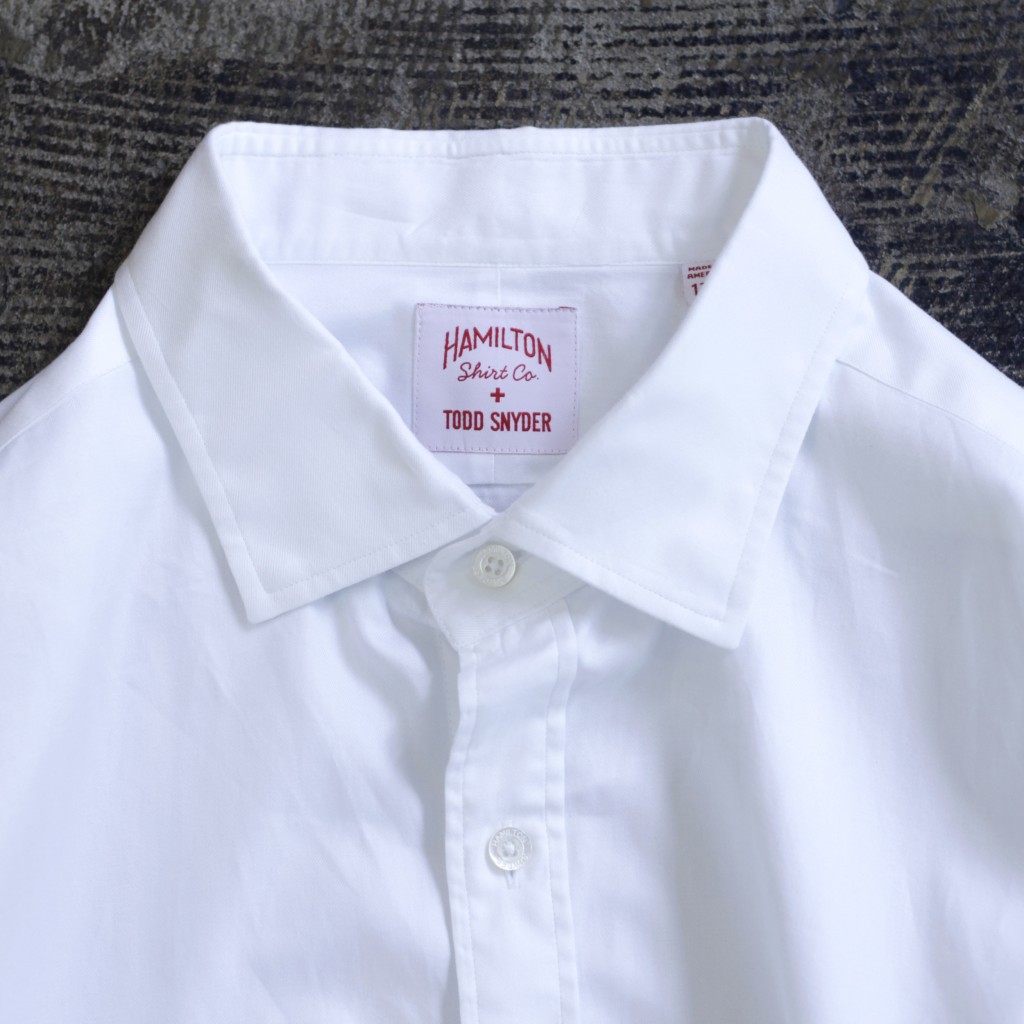 TODD SNYDER × HAMILTON L/S White Shirt “Made in U.S.A”