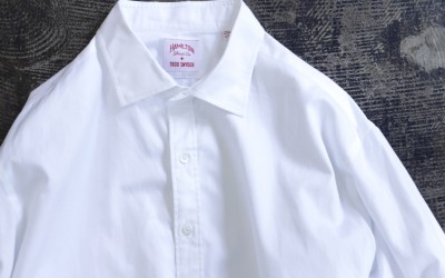 TODD SNYDER × HAMILTON L/S White Shirt “Made in U.S.A”