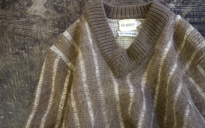 Vintage V-Neck Mohair Knit