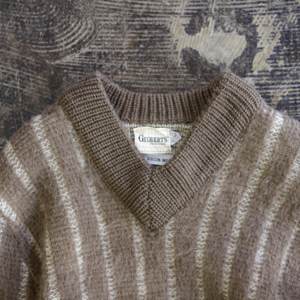 Vintage V-Neck Mohair Knit 