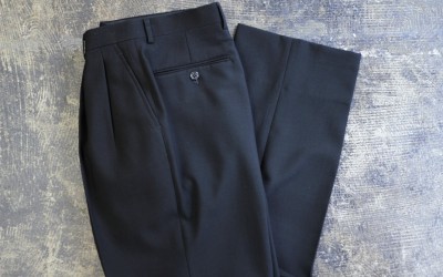 YVES SAINT LAUREN 90’s Center Press Tuck Wool Slacks