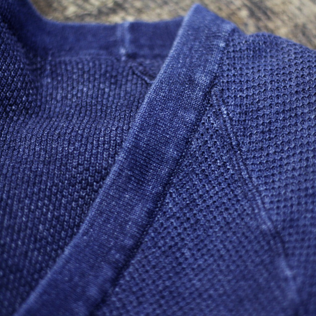 Indigo Dye Knit Cardigan