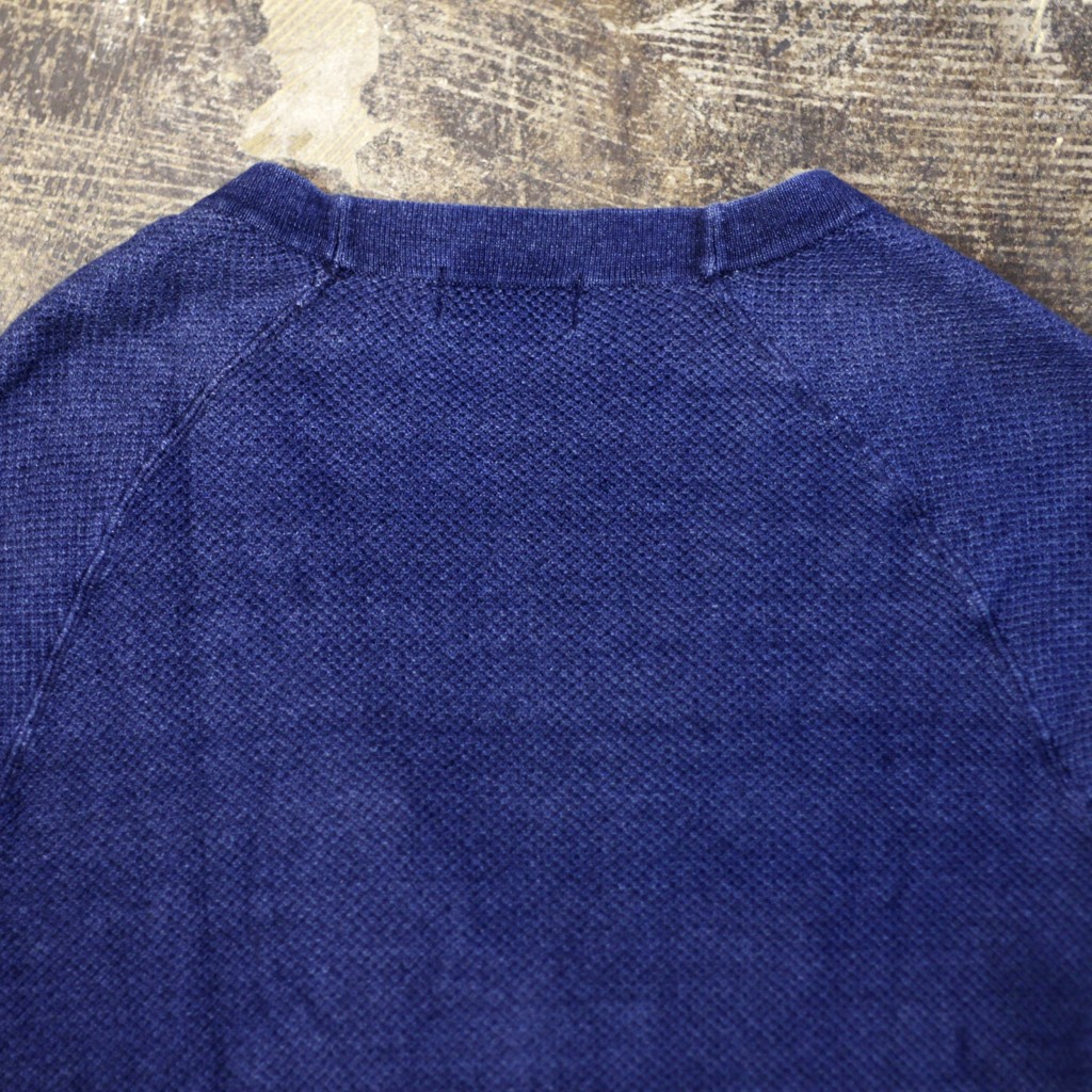 Indigo Dye Knit Cardigan