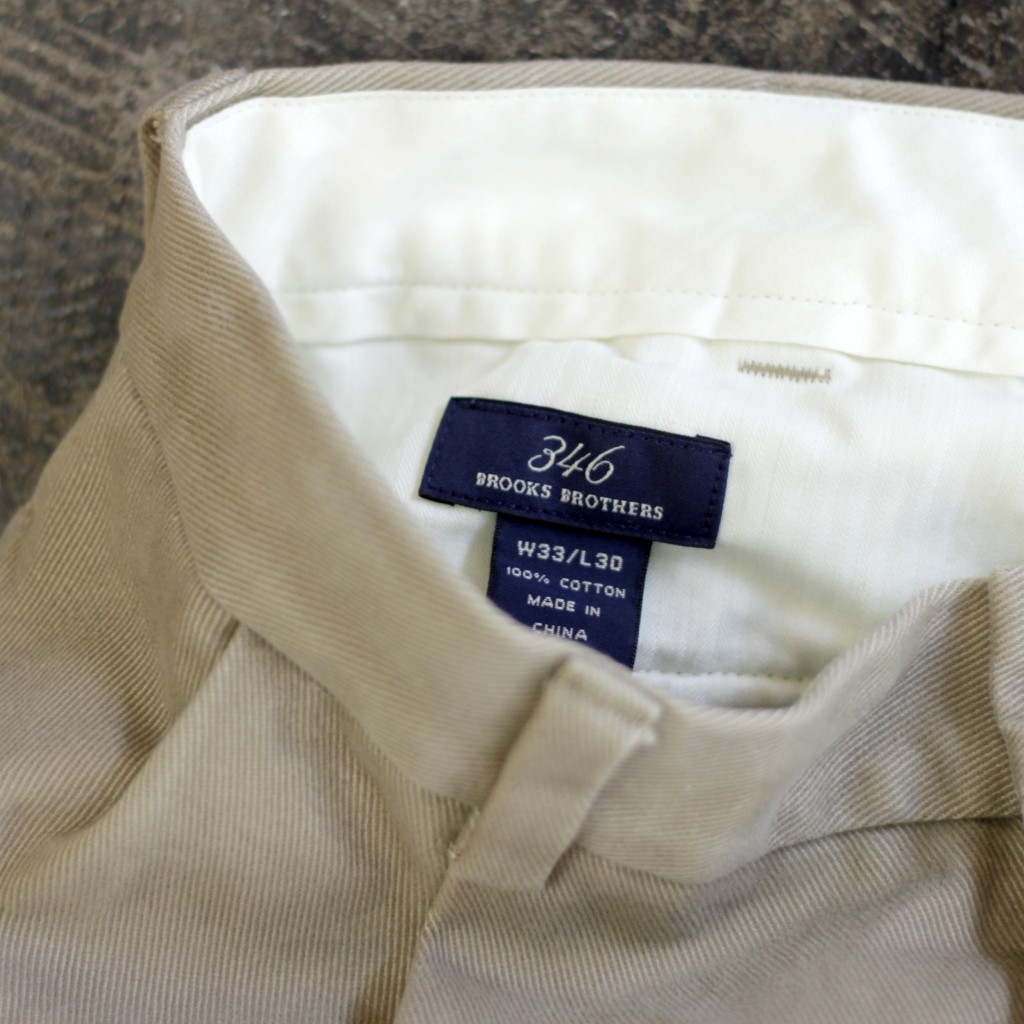 Brooks Brothers Heavy Twill Tuck Pants