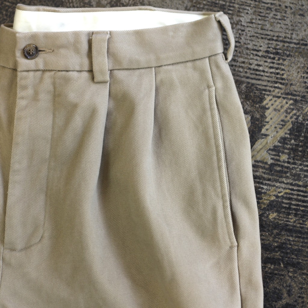 Brooks Brothers Heavy Twill Tuck Pants