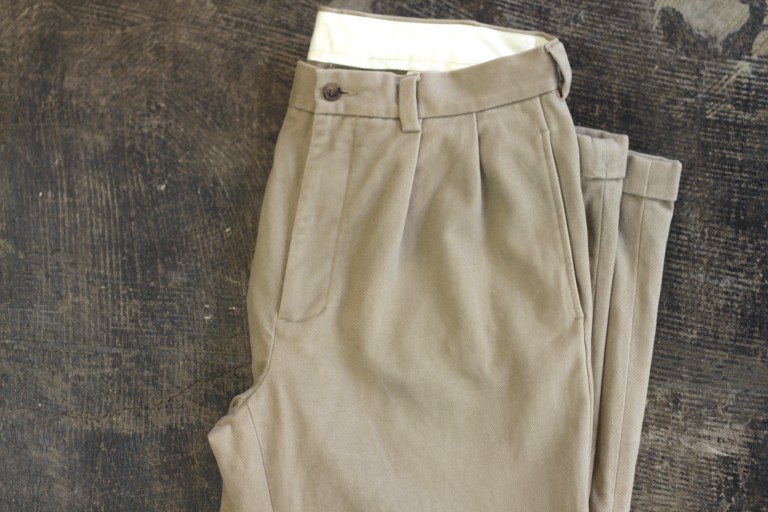 Brooks Brothers Heavy Twill Two Tuck Pants