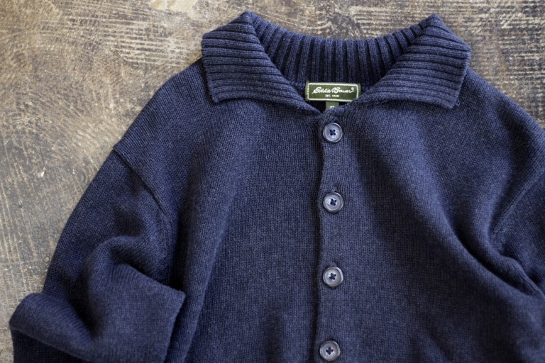 Eddie Bauer Collared Knit Cardigan