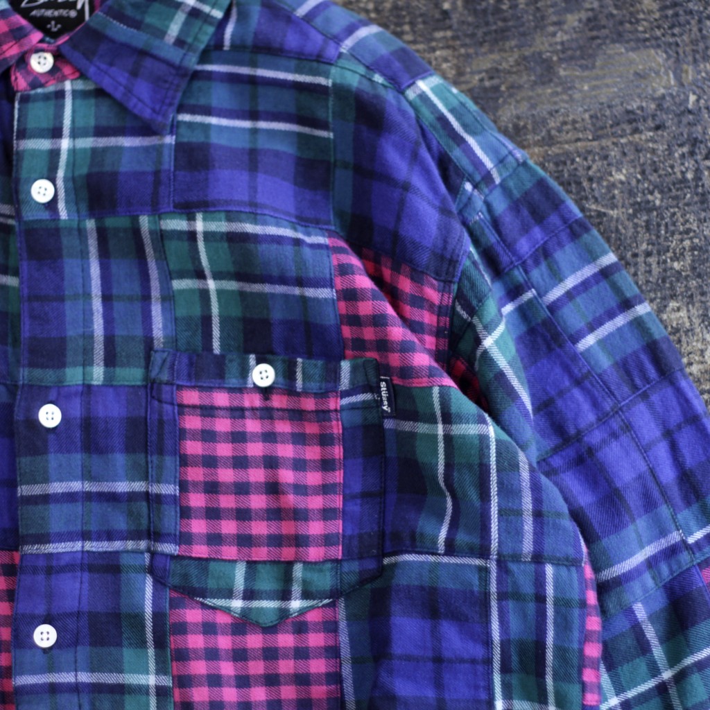 OLD STUSSY Patchwork Nell Shirt