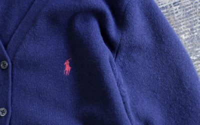 Ralph Lauren Embroidery Logo Knit Cardigan