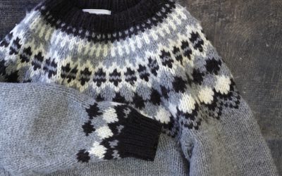 Vintage Wool Nordic Hand-Knit