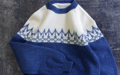 Vintage Nordic Two-tone Knit