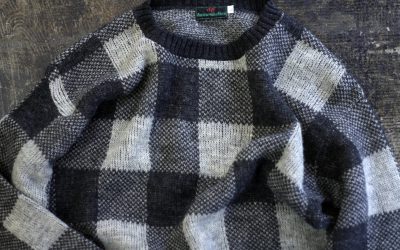 OLD Abercrombie & Fitch 70-80’s Checker Knit “Made in U.S.A”