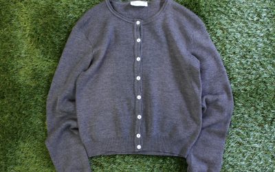 agnes b. Compact Knit Cardigan “Made in FRANCE”